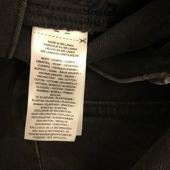 Ralph Lauren LRL NWT 18 (34) Relaxed Taper Women’s Jeans Faded Black Stretch - Picture 9 of 11